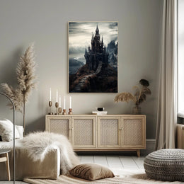 Enchanted Castle On A Cliff Poster