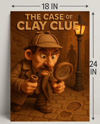 The Case of Clay Clue Art Print Decor PosterGoat