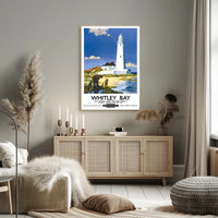 Whitley Bay Travel Poster
