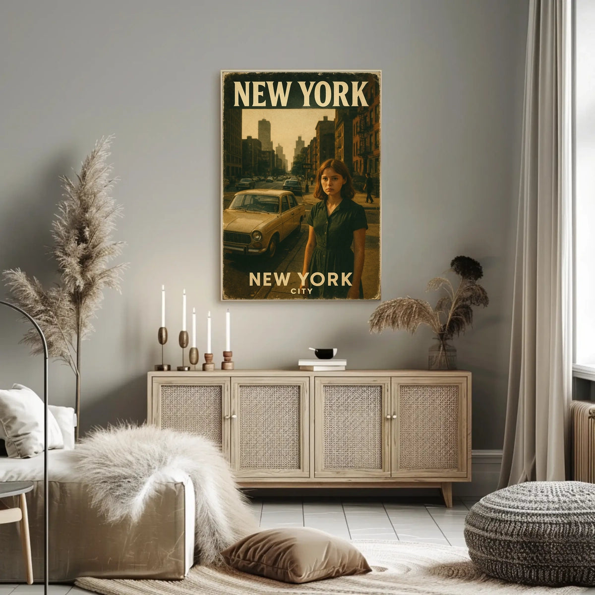 New York City A Vintage Glimpse Poster