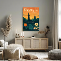 Georgia Where Southern Charm Meets Poster