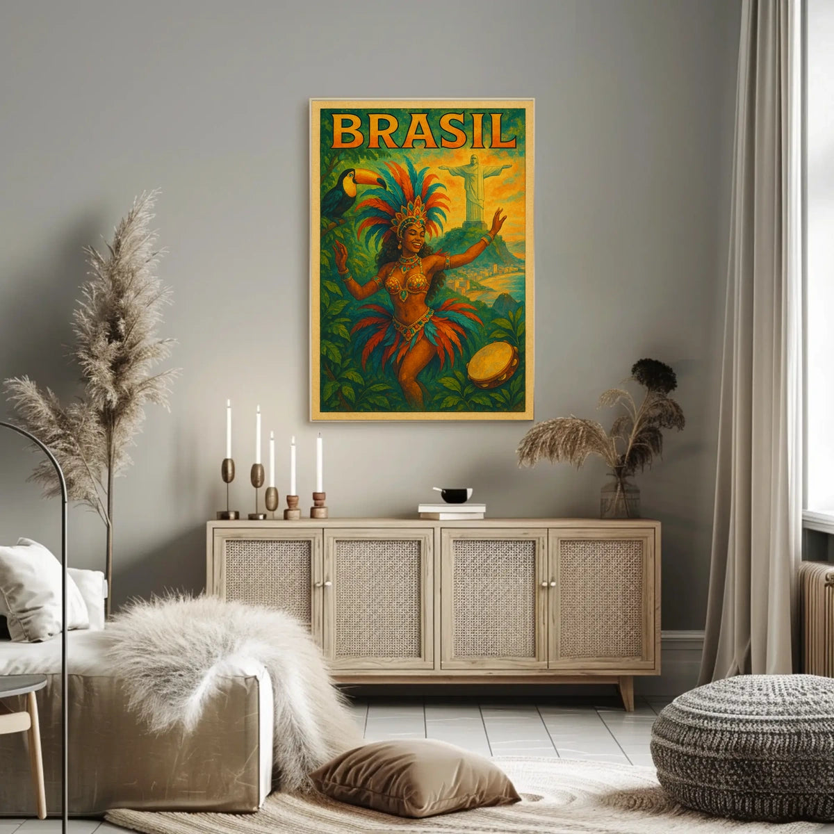 Vibrant Brazil Poster