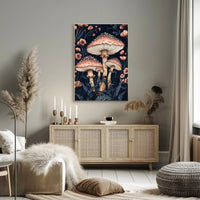 Magic Mushroom Forest in Fantasy or Mythology Poster