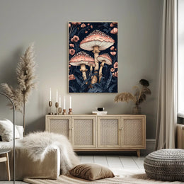 Magic Mushroom Forest in Fantasy or Mythology Poster