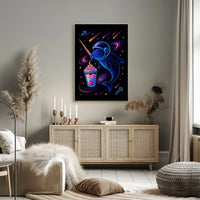 Cosmic Narwhal Adventure Poster