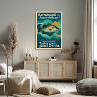 Barramundi Australian Delicacy Cultural or Heritage Poster