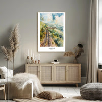 Siberian Railway Adventure in Watercolor Travel Poster PosterGoat