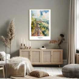 Siberian Railway Adventure in Watercolor Travel Poster PosterGoat