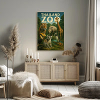 Thailand Zoo Wildlife Showcase Poster