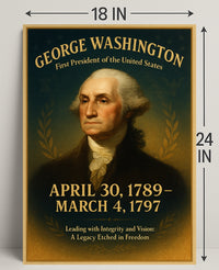 George Washington 1st President Poster PosterGoat