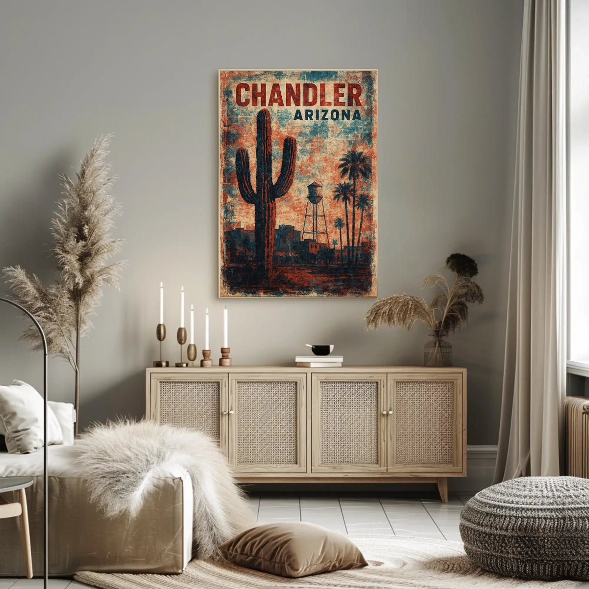 Chandler Arizona Scenic Wanderlust Decor Lovers Poster