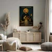 Saint Dominic Classic Vintage Religious Heritage Poster