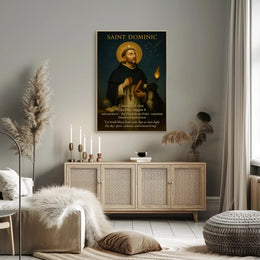 Saint Dominic Classic Vintage Religious Heritage Poster