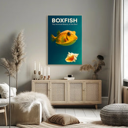 Boxfish The Armored Beauty of the Reef Poster