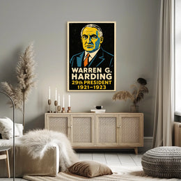 Warren G. Harding 29th President Poster