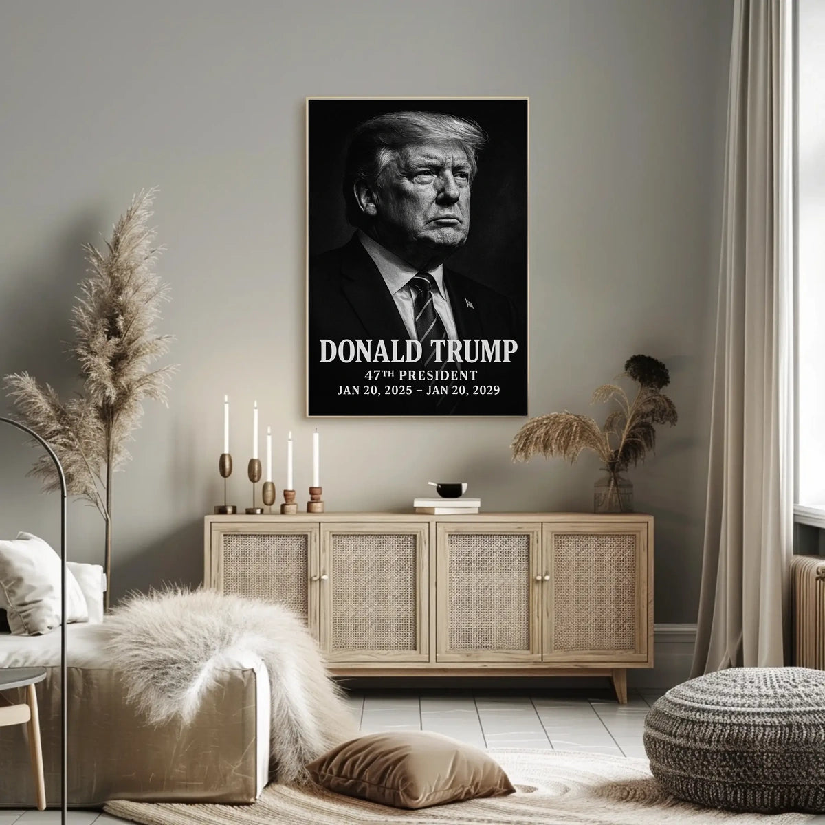 Donald Trump Visionary Modern Times American Pride Patriotism Photography Realism Leadership Poster