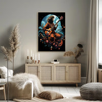 Cosmic Guitarist Poster