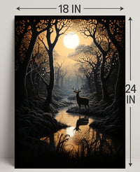 Enchanted Forest At Dusk Poster
