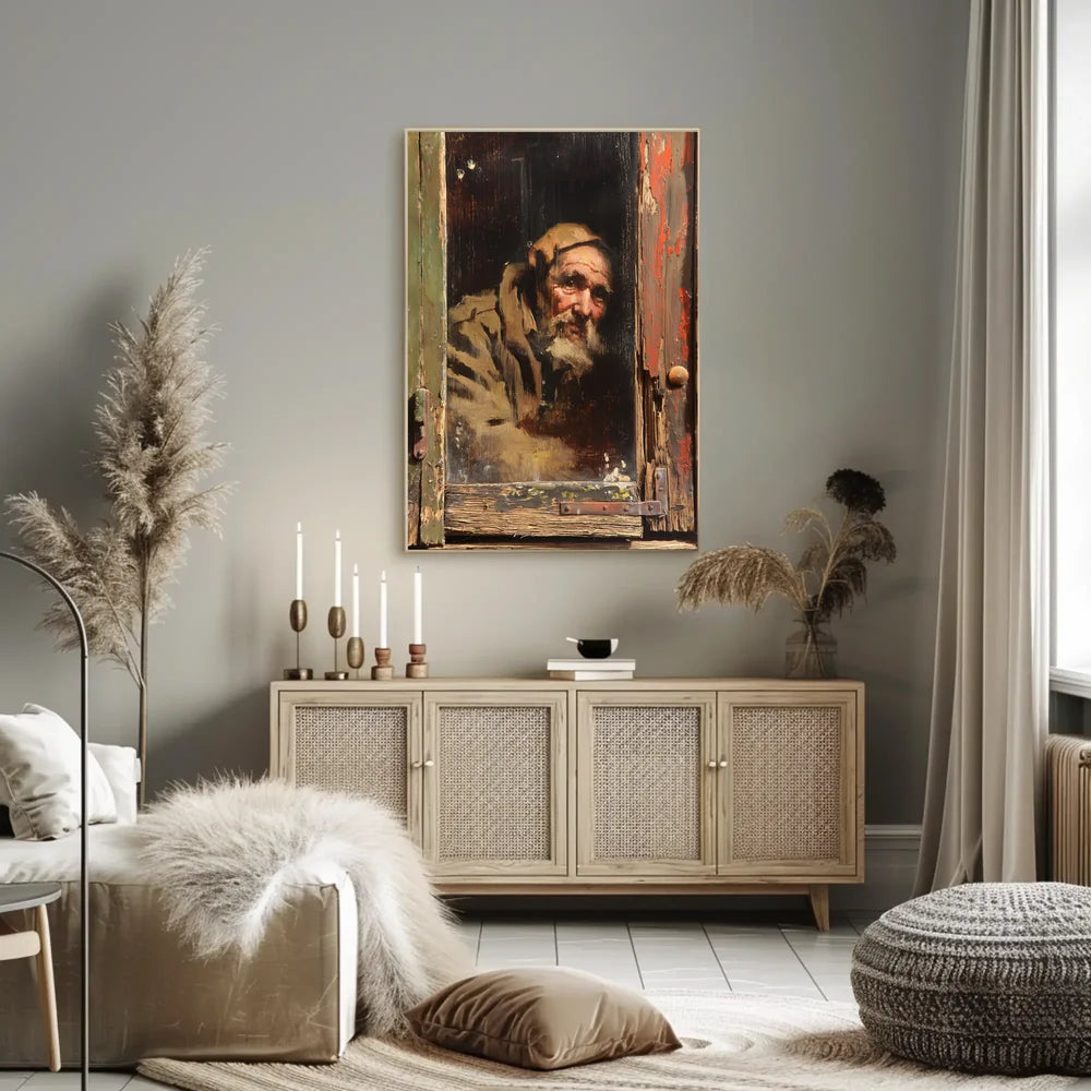 Vintage Parisian Café Scene Poster