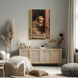 Vintage Parisian Café Scene Poster