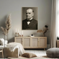 Classic Monochrome Formal Portrait Poster