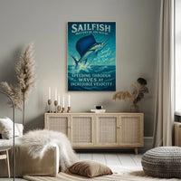 Sailfish Adventure Masterpiece: Oceanic Animal Poster