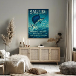 Sailfish Adventure Masterpiece: Oceanic Animal Poster