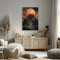 Haunted Mansion Under A Blood Moon Poster