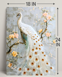 White Peacock Elegance Cultural or Heritage Poster