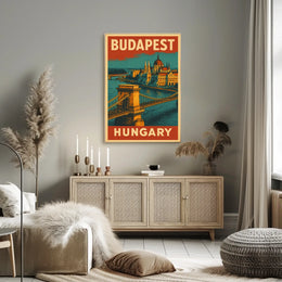 Budapest Travel Poster