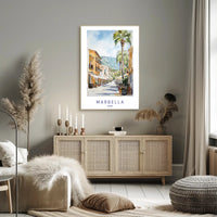 Marbella Street Scene Poster PosterGoat