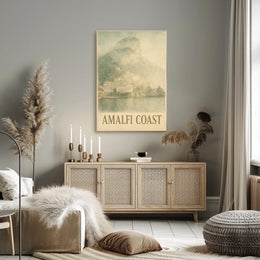 Amalfi Coast Poster Wall Art 18x24 Scenic Print Decor