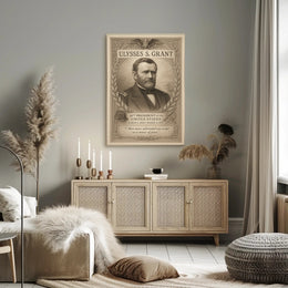 Ulysses S Grant 18th President Sketch Poster Art Print PosterGoat
