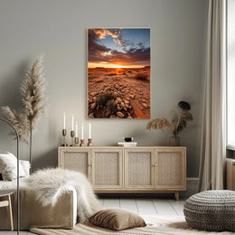 Desert Sunset Serenity Poster