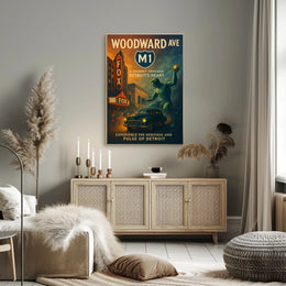 Woodward Avenue A Journey Through Detroits Heart Poster PosterGoat
