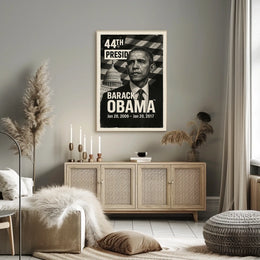 Barack Obama 44th President of the United States Digital Montaje Poster
