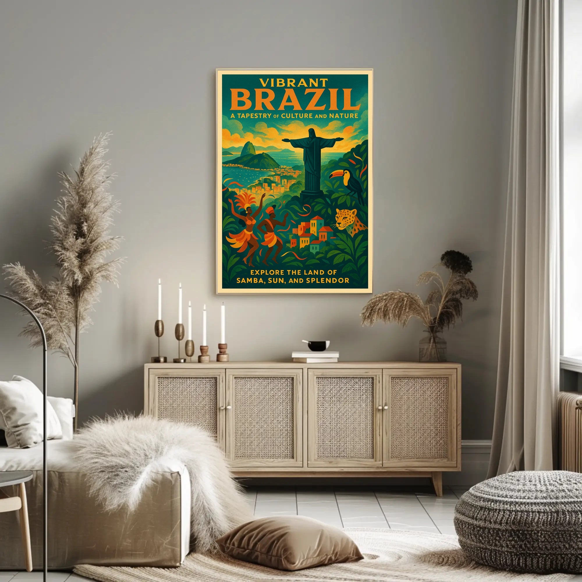 Vibrant Brazil A Tapestry Of Culture Poster