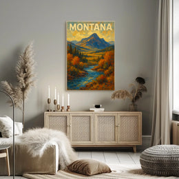 Montana Landscape Poster