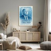 Trump Visionary Horizon Watercolor Patriot Poster