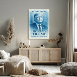 Trump Visionary Horizon Watercolor Patriot Poster