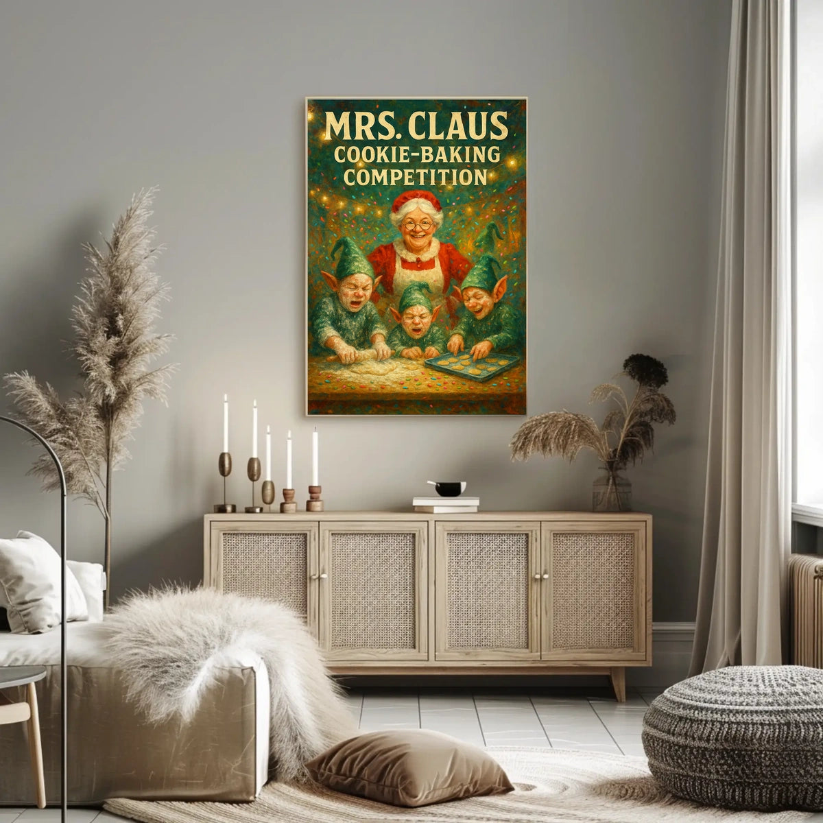 Mrs. Claus Cookie-Baking Competition Poster