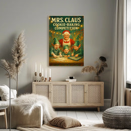 Mrs. Claus Cookie-Baking Competition Poster