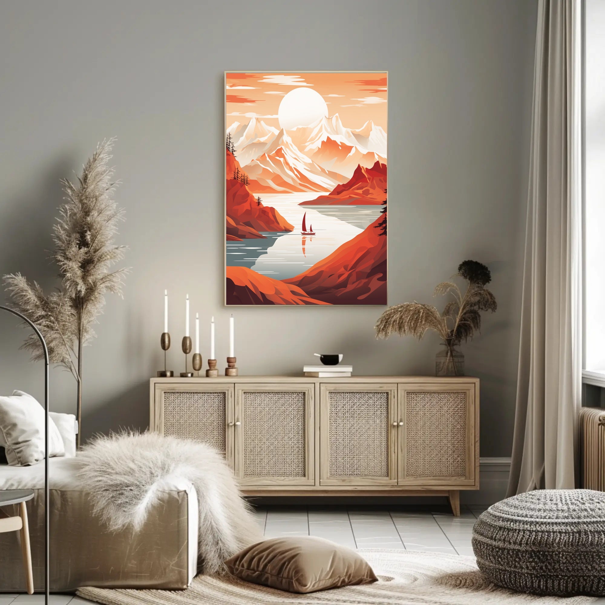 Tranquil Mountain Escape Poster PosterGoat