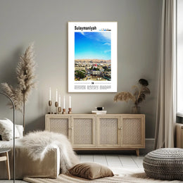 Sulaymaniyah Cityscape: Dynamic Kurdistan Travel Poster PosterGoat