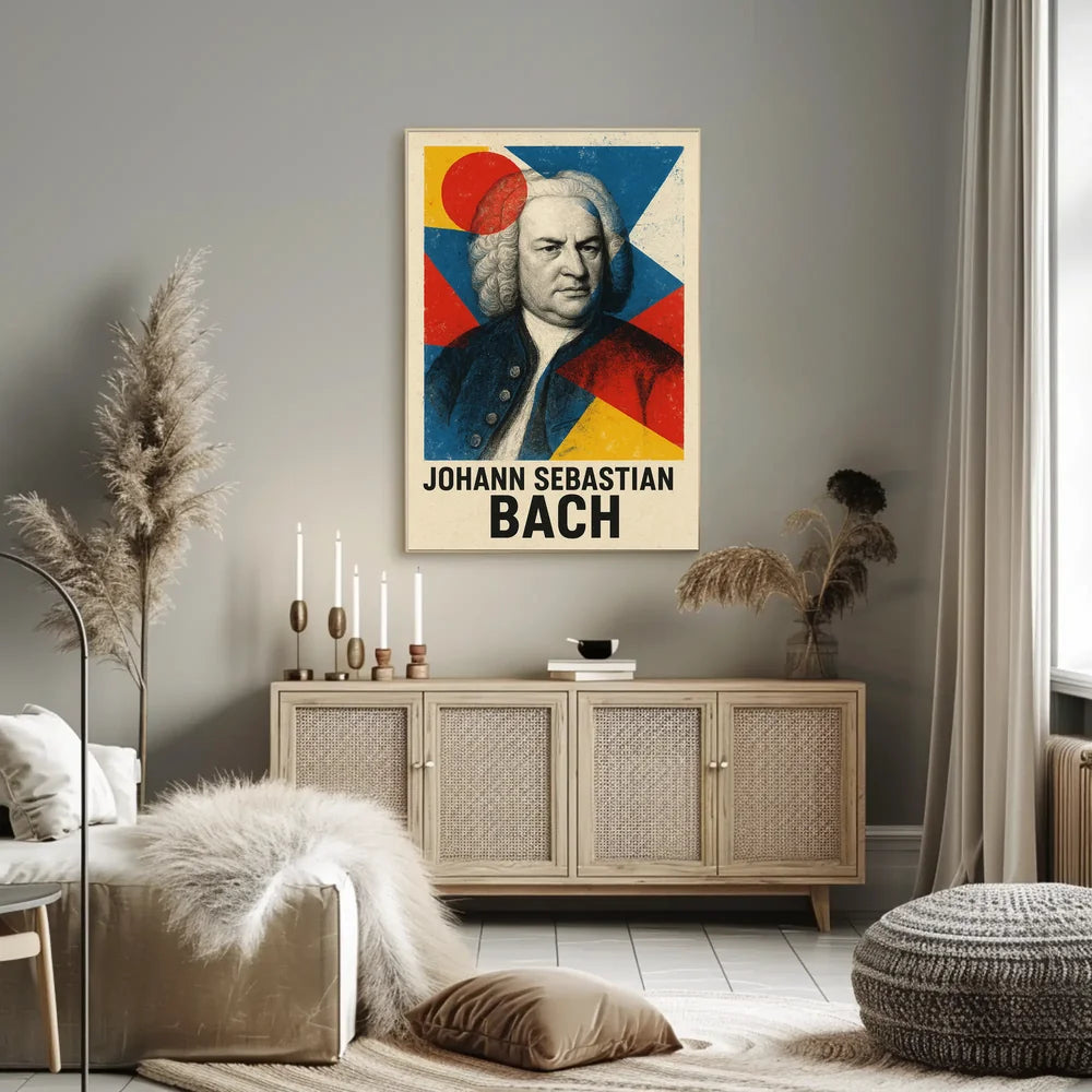 Artistic Johann Sebastian Bach Abstract, Artistic, or Pop Culture Poster