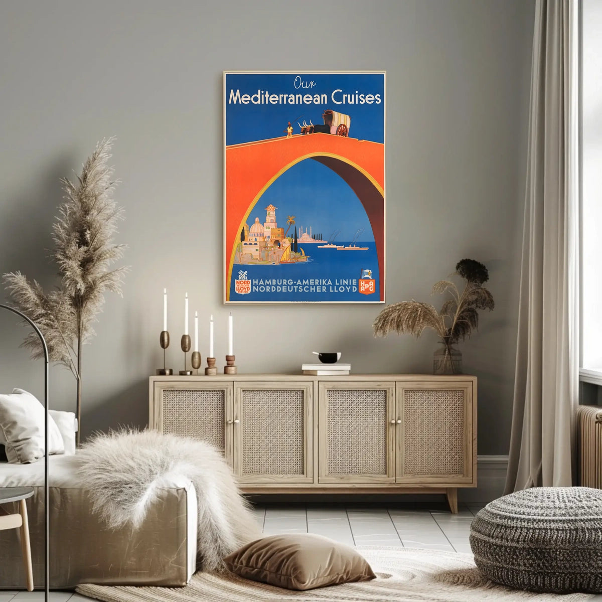 Mediterranean Cruises Advertisement Poster