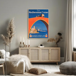 Mediterranean Cruises Advertisement Poster