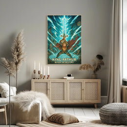 King Arthur Excalibur Fantasy Mythology Poster