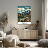 Majestic Denali National Park Scenic Mountain Poster