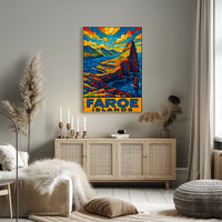 Faroe Islands Mosaic Poster